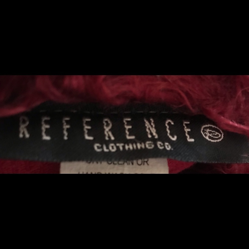 Reference Clothing Maroon Corduroy Zip Up Vest - Picture 6 of 6